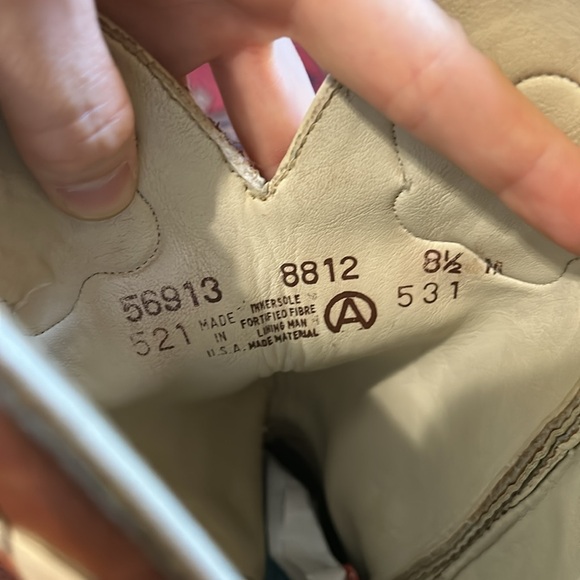 Vintage 70s RARE Acme floral and leaf Heeled Western mid calf boot sz 8.5 - Picture 6 of 16